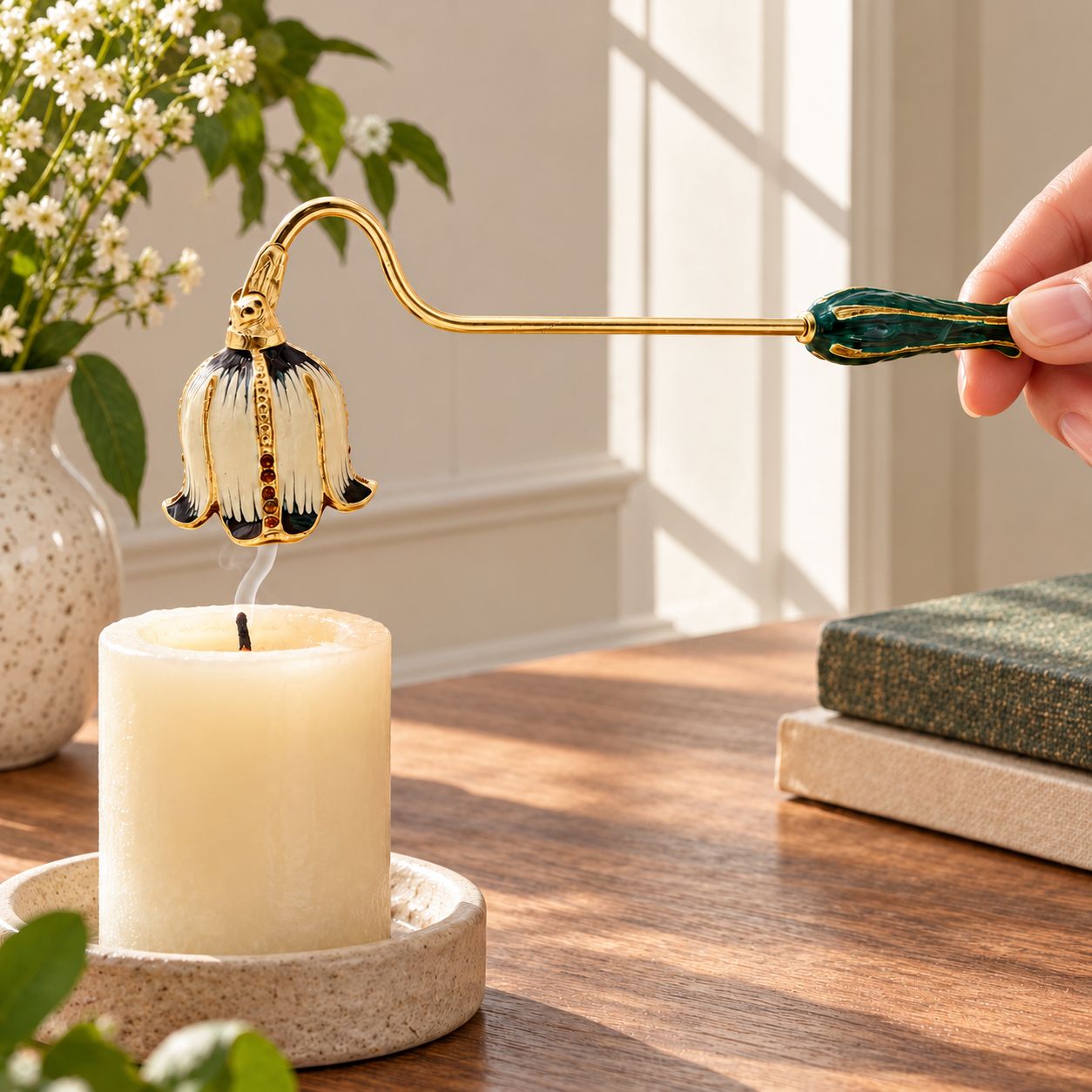 Floral Candle Snuffer