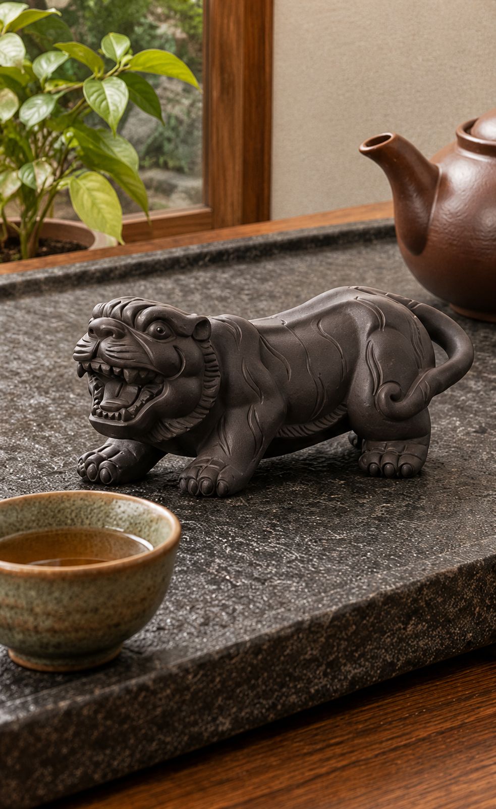 Crouching Tiger Tea Pet