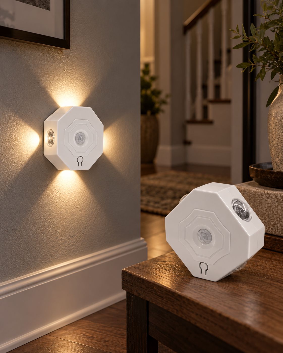 Motion-Sensor Accent Lights, Pair
