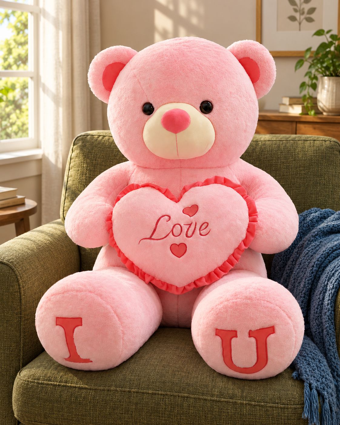 80 cm Love-Message Teddy Bear