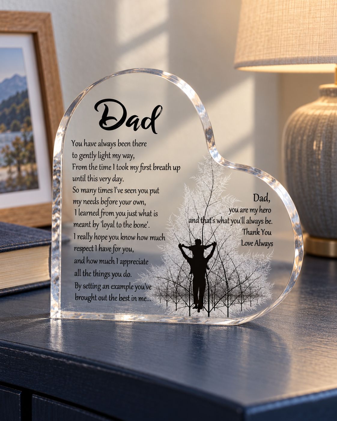 Heart Plaque for Dad
