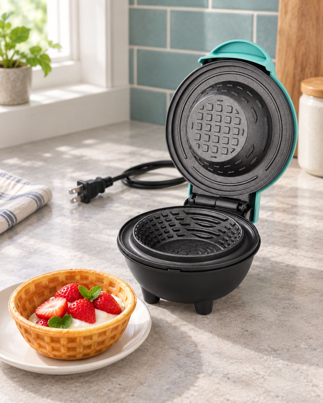 Mini Waffle Bowl Maker