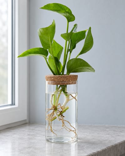 Glass Propagation Bud Vase