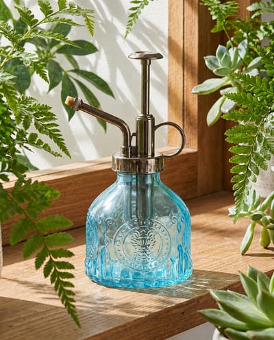 Blue Glass Plant Mister