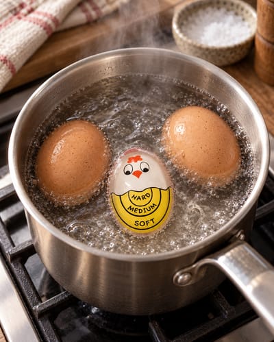 Color-Changing Egg Timer in a lifestyle setting