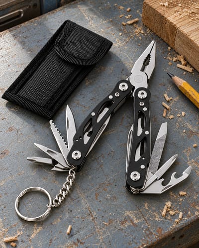 Folding Multitool with Pouch