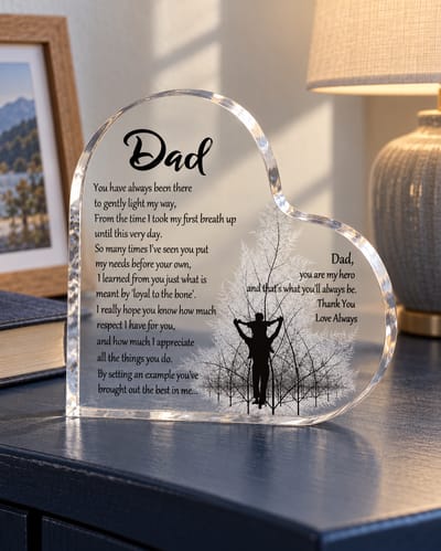Heart Plaque for Dad