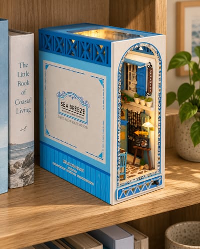 Sea Breeze Book Nook Kit on a warm ivory background