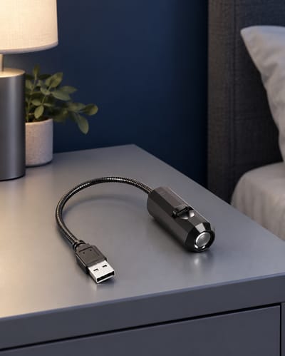 USB pattern projector with flexible lead