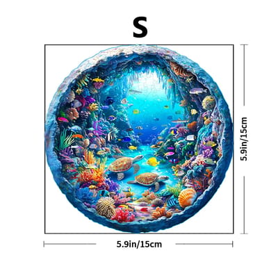 Mini Ocean Scene Wooden Puzzle: Selected mini puzzle size