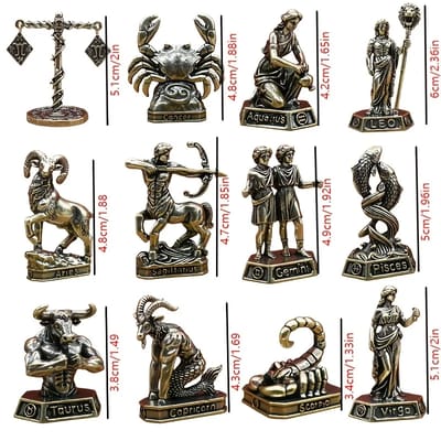 Mini Zodiac Figure: Available zodiac figures and supplier measurements