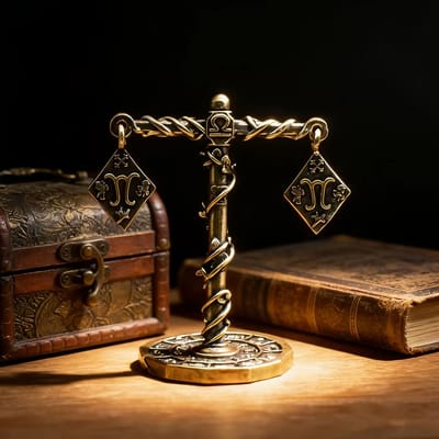 Mini Zodiac Figure: Libra figure detail