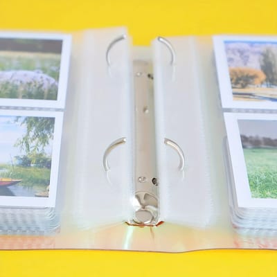 Pocket Instant Photo Album: Opening the ring mechanism