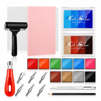 Rubber Stamp Carving Kit: Contents of the DT1510-25 option