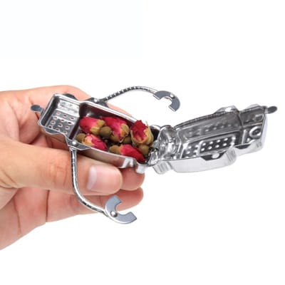 Robot Tea Infuser: Opening and filling the tea compartment