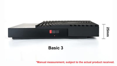 Coffee Scale with Timer: Side profile and power switch