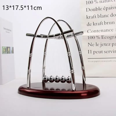 Arched Newton's Cradle: Arched cradle with supplier measurements