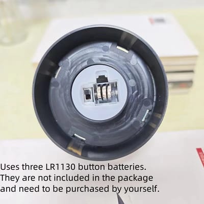 Light-Up Rose Display: Battery compartment under the base