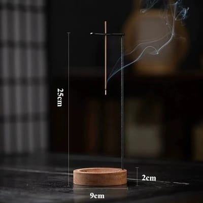 Wooden Incense Holder Tray: Tray and stand measurements