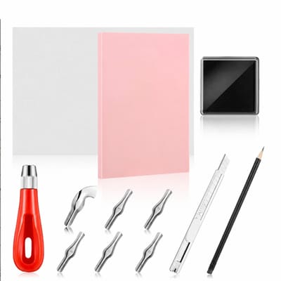 Rubber Stamp Carving Kit: Contents of the DT1510-8 option
