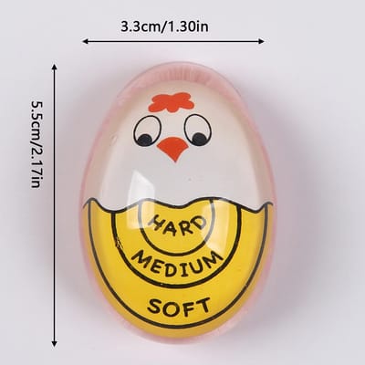 Color-Changing Egg Timer: Timer with supplier measurements