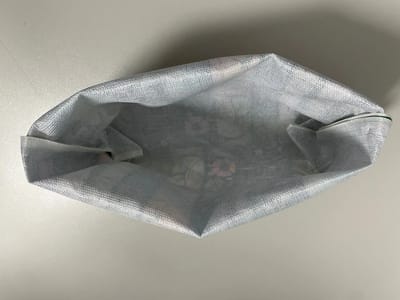 Celestial Makeup Pouch: Inside the unzipped pouch