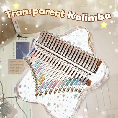 Star Kalimba: Angled view of the star body and keys