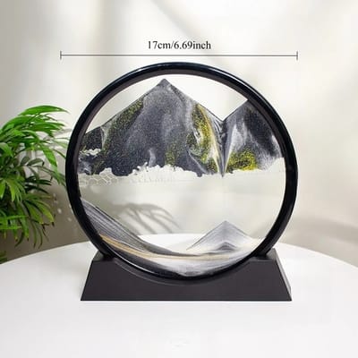 Black Moving Sand Art: Black frame with supplier measurements