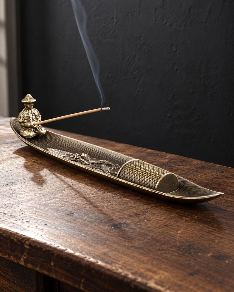 Fisherman Boat Incense Holder