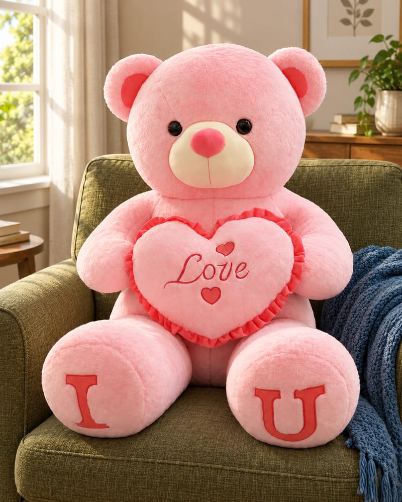 80 cm Love-Message Teddy Bear