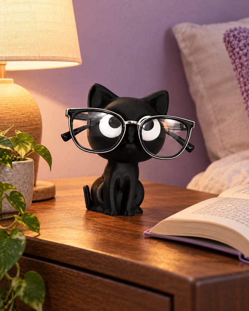 Black Cat Eyeglasses Holder