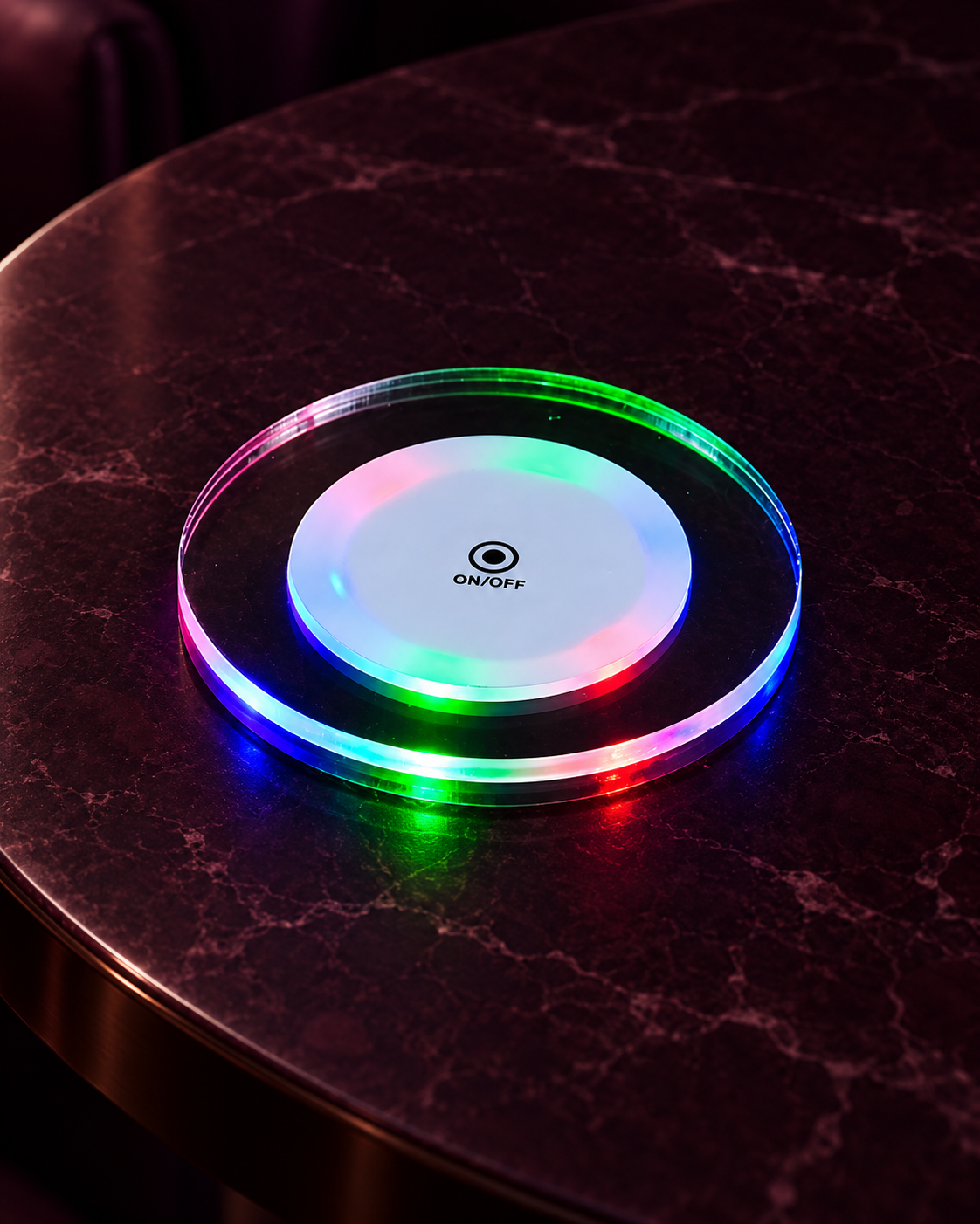 Multicolor LED Coaster